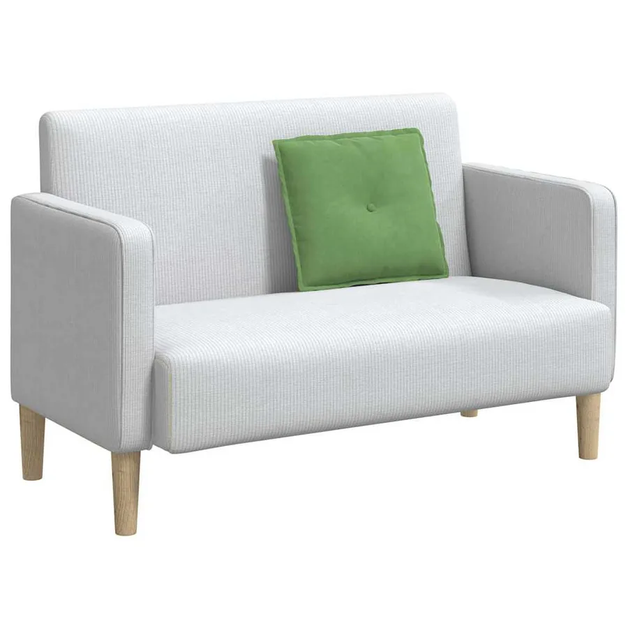 Coussin de Dos Vert clair 50 x 45 cm Tissu en velours côtelé - 3