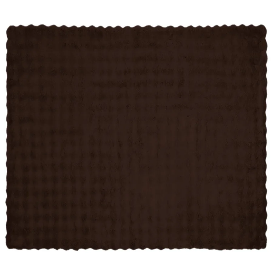 Couverture antidérapante en fausse de lapin Olite 4 pcs Camel - 6