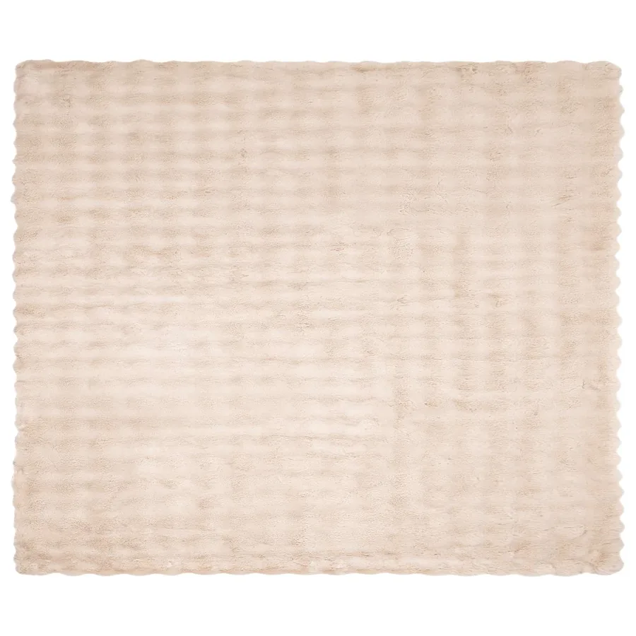 Couverture antidérapante en fausse de lapin Olite 4 pcs Beige - 6