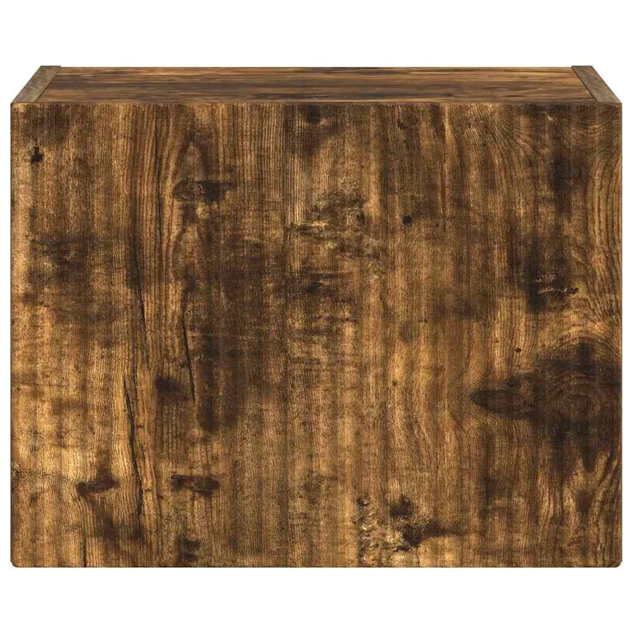 Meuble TV mural Chêne fumé 39 x 31 x 29,5 cm Bois d'ingénierie - 6