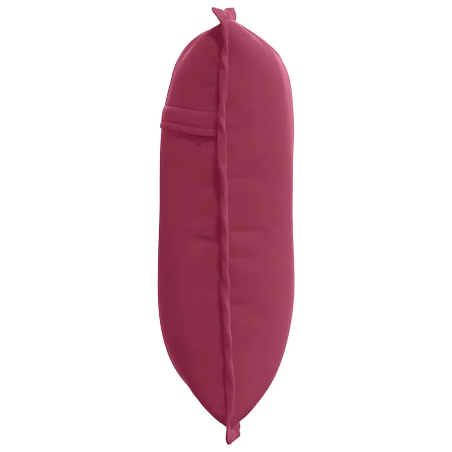 Coussin de Dos Bordeaux 50 x 45 cm Tissu en velours côtelé - 6