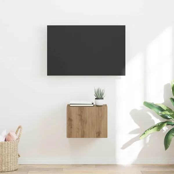 Meuble TV mural 39 x 31 x 29,5 cm Chêne artisan