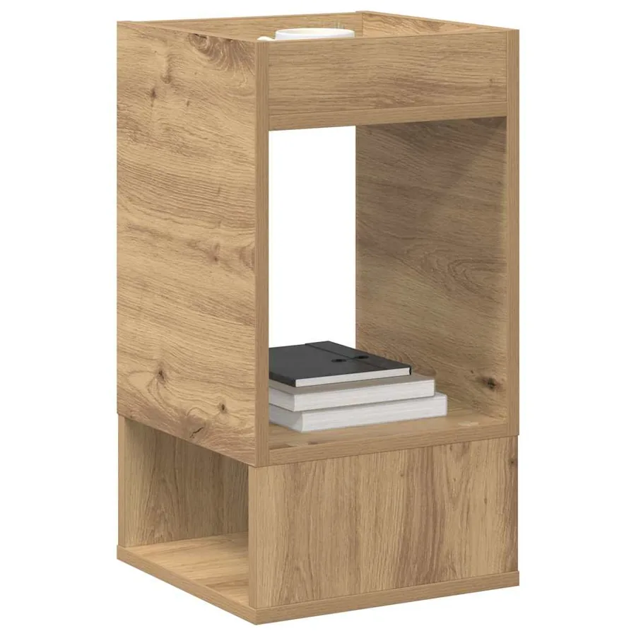 Table d'appoint Chêne artisanal 30 x 30 x 56 cm - 3