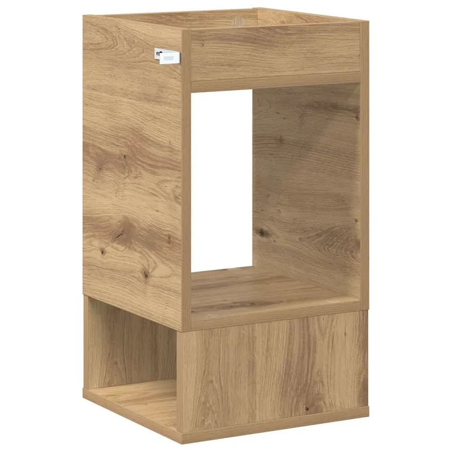 Table d'appoint Chêne artisanal 30 x 30 x 56 cm - 7