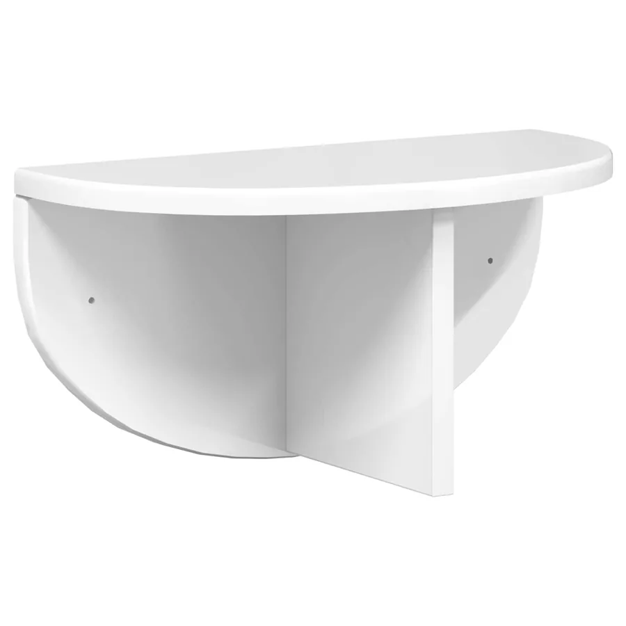 Étagère Murale 2 pcs Blanc brillant 38 x 19 x 19 cm - 5