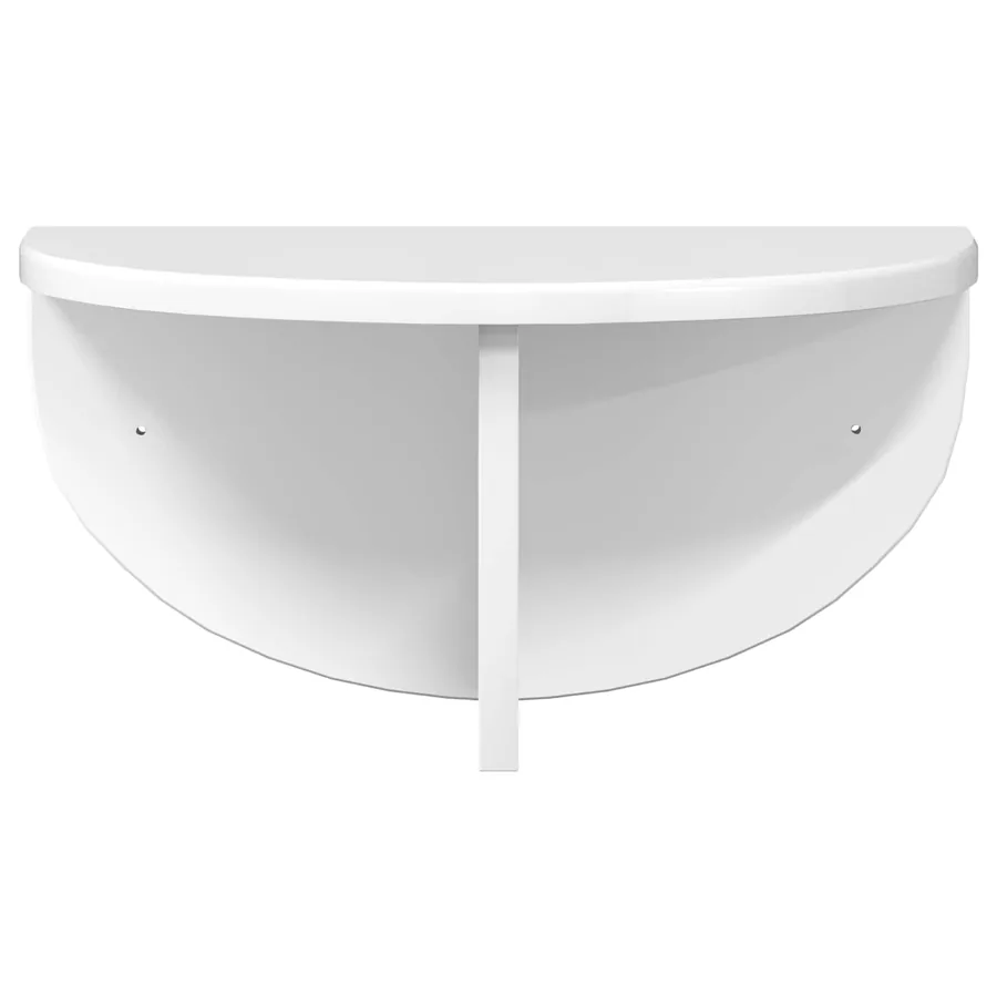 Étagère Murale 2 pcs Blanc brillant 38 x 19 x 19 cm - 6