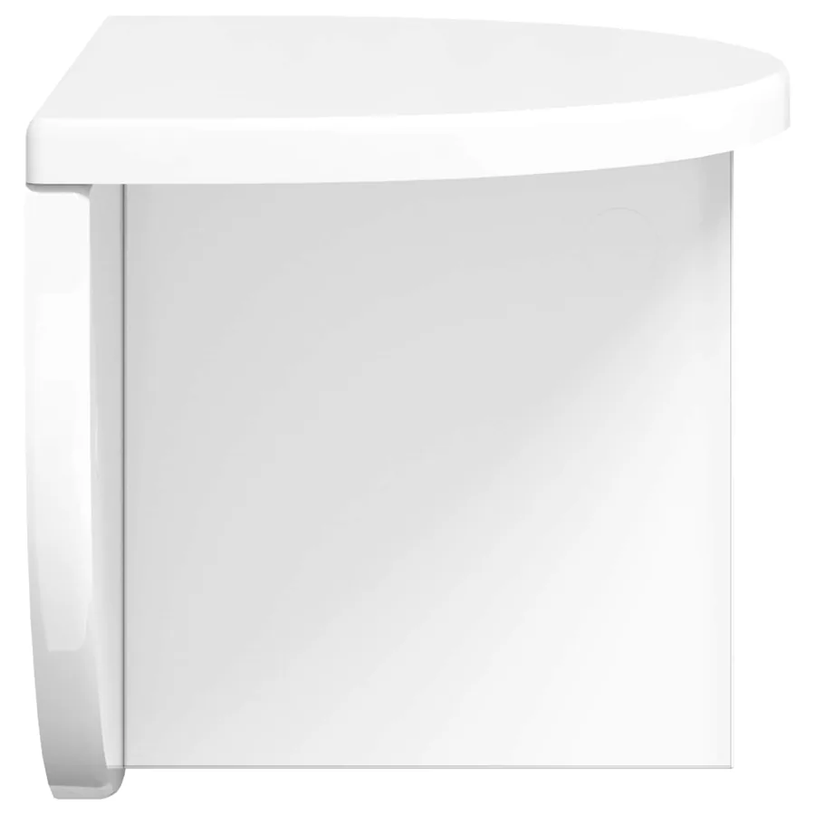 Étagère Murale 2 pcs Blanc brillant 38 x 19 x 19 cm - 7