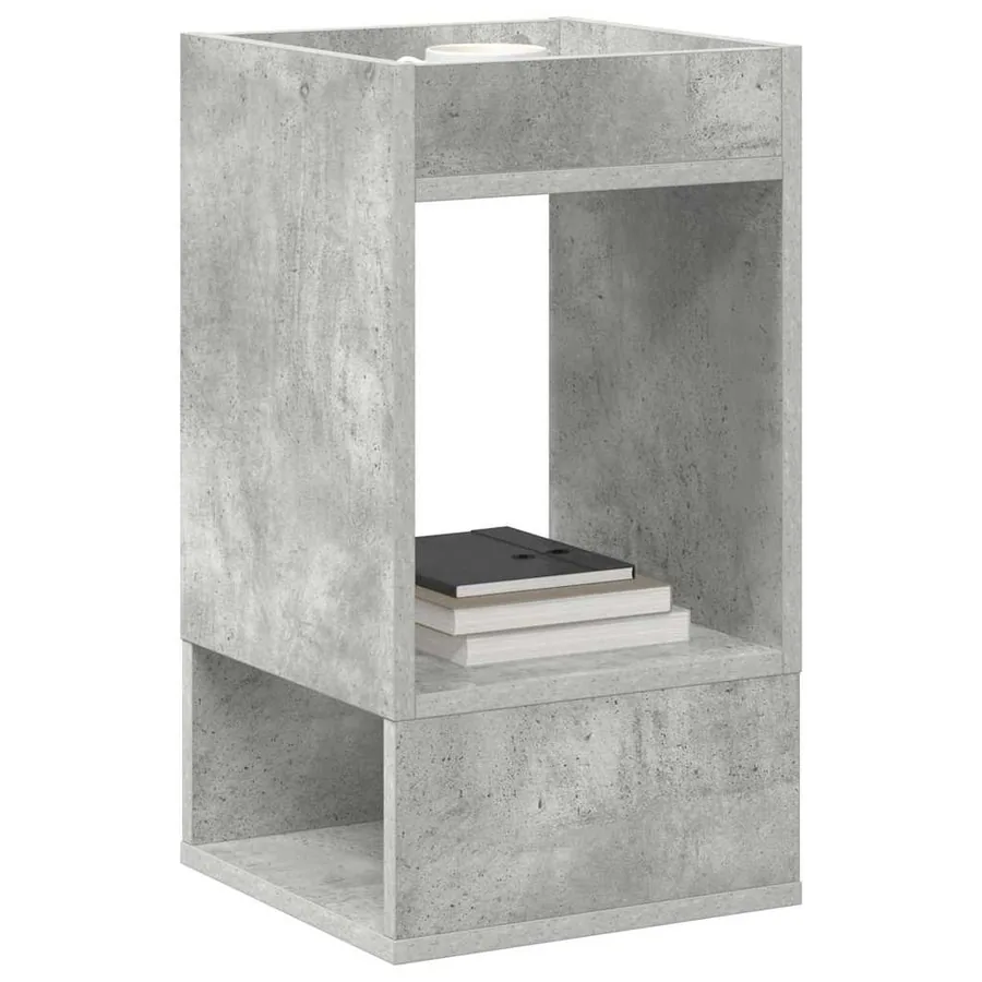Table d'appoint 2 pcs Gris béton 30 x 30 x 56 cm - 3