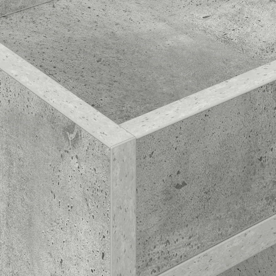 Table d'appoint 2 pcs Gris béton 30 x 30 x 56 cm - 9