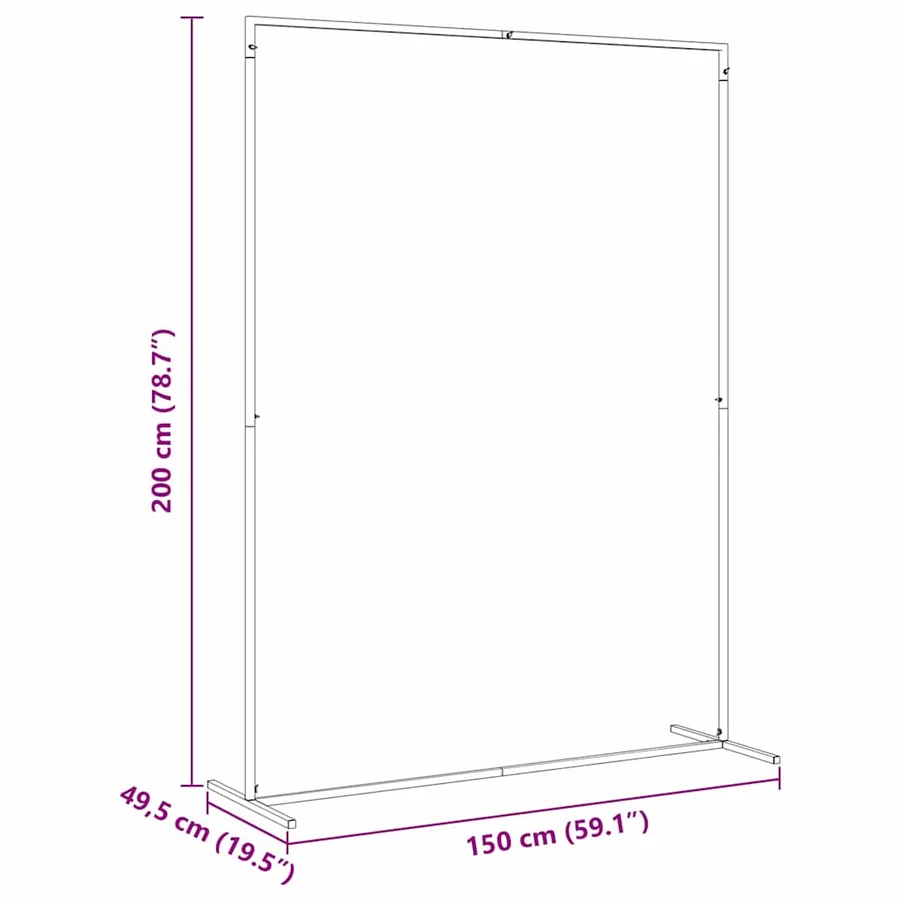 Arche de mariage Blanc 150 x 49,5 x 200 cm Acier - 9