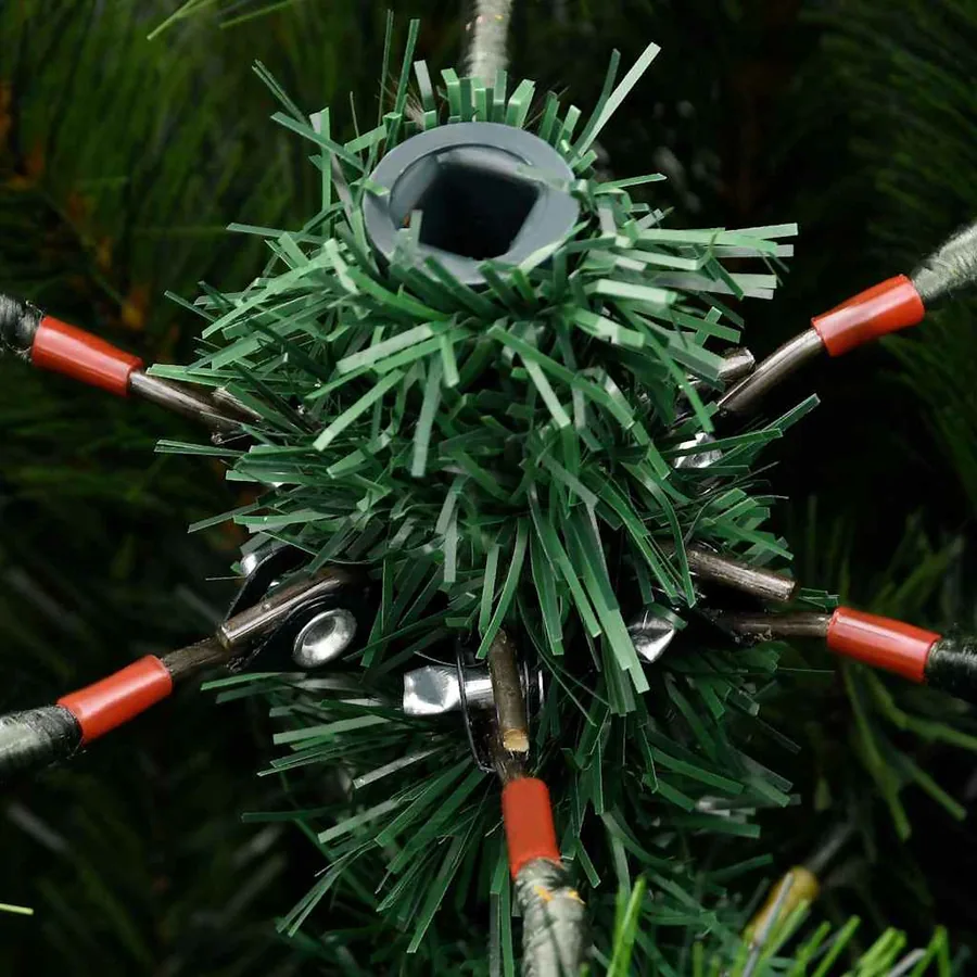 Sapin de Noël artificiel à charnière avec neige en flocons - 10