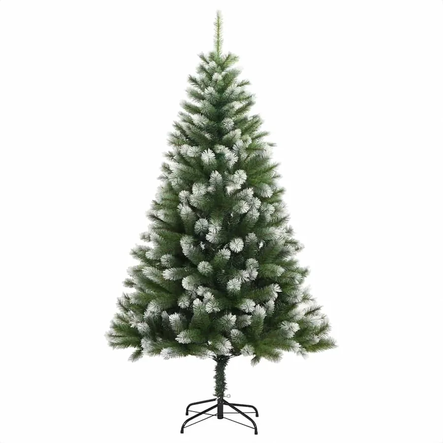 Sapin de Noël artificiel à charnière avec neige en flocons - 2