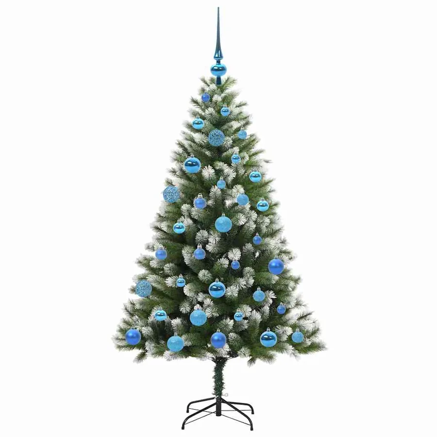 Sapin de Noël artificiel à charnière avec neige en flocons - 4