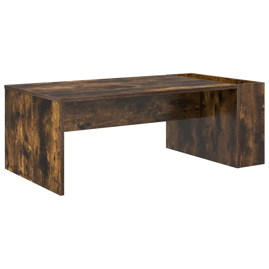 Table basse Chêne fumé 95 x 50 x 34 cm Bois d'ingénierie - 2