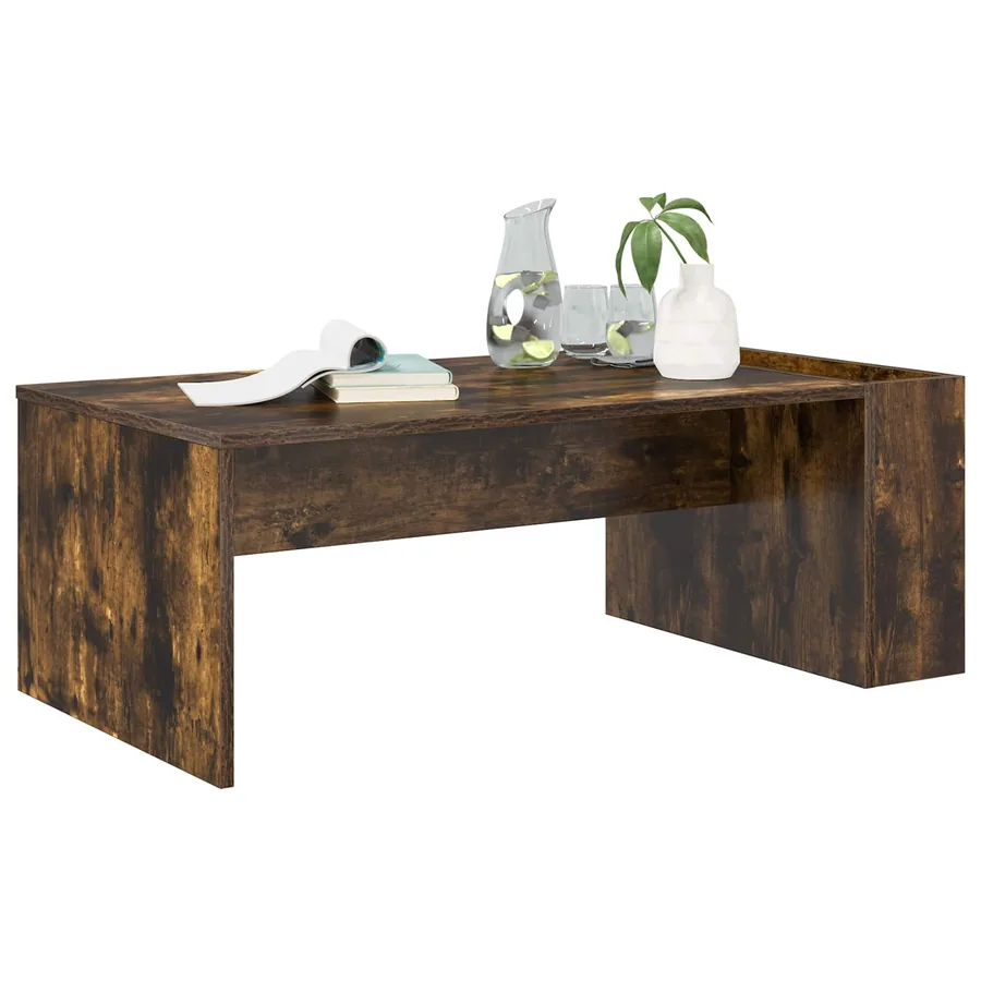 Table basse Chêne fumé 95 x 50 x 34 cm Bois d'ingénierie - 3
