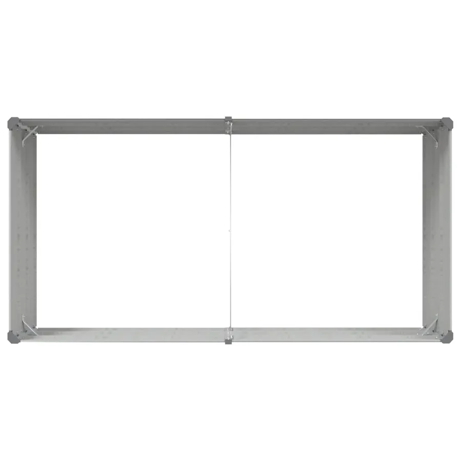 Jardinière Gris clair 195 x 100 x 45 cm Acier galvanisé - 7