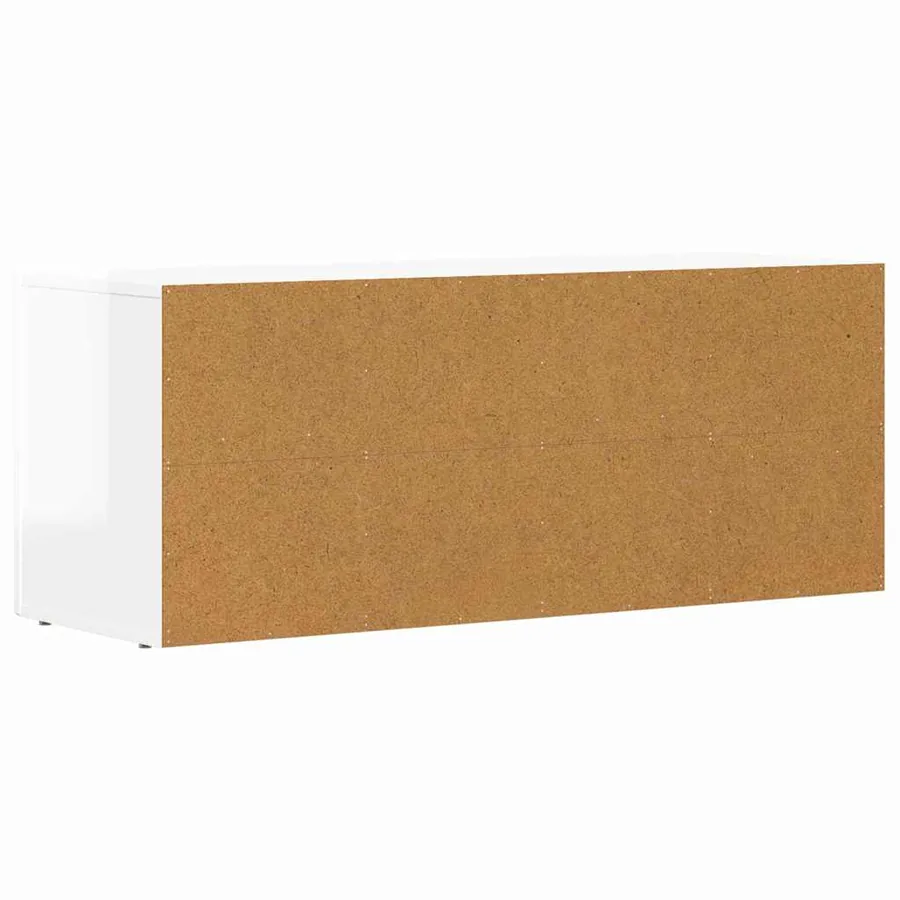 Meuble TV ELST 100 x 35 x 40 cm Blanc brillant - 7