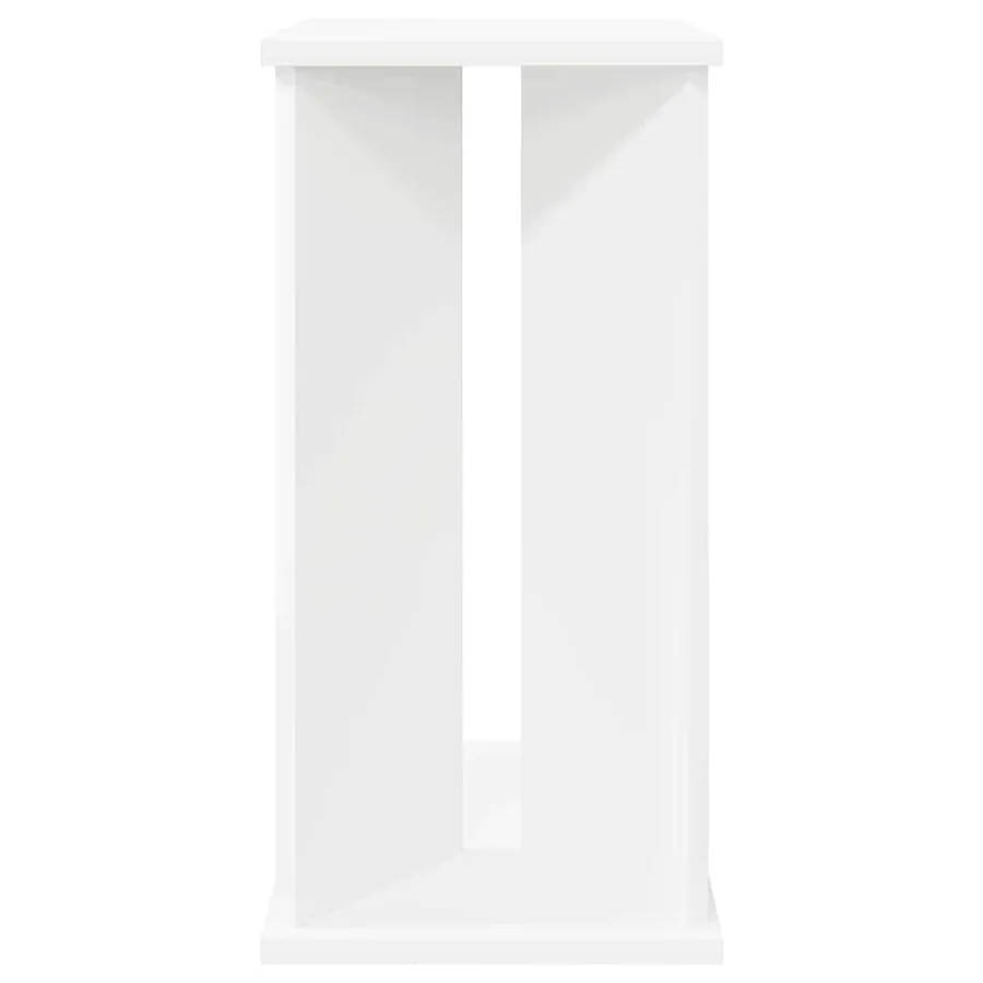 Table d'appoint Blanc 35 x 25 x 50 cm Bois d'ingénierie - 6