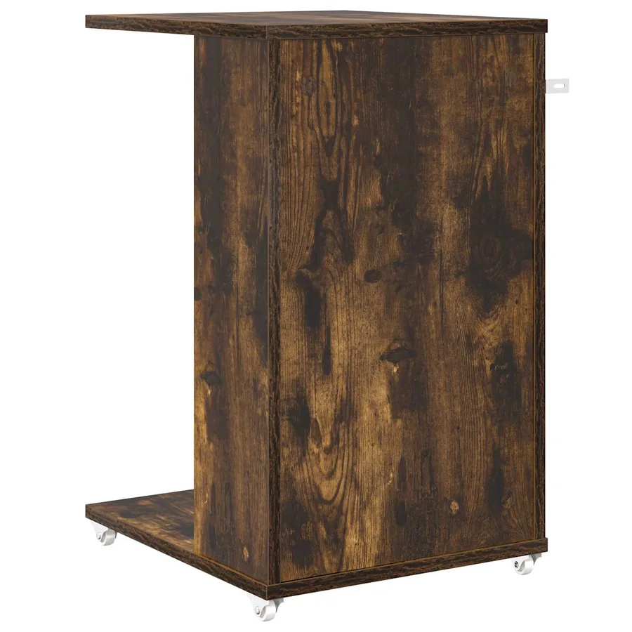 Table d'appoint Chêne fumé 40 x 35 x 60 cm Bois d'ingénierie - 7