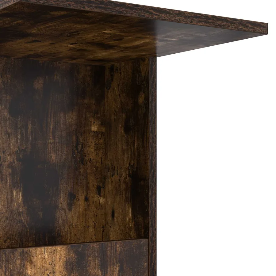 Table d'appoint Chêne fumé 40 x 35 x 60 cm Bois d'ingénierie - 9