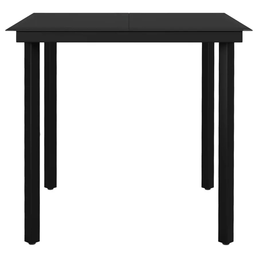Ensemble à manger de jardin 3 pcs Gris foncé - 6