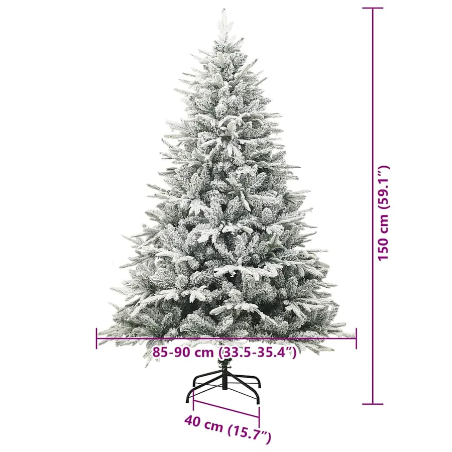 Arbre de Noël artificiel pré-éclairé avec ensemble de boules - 19
