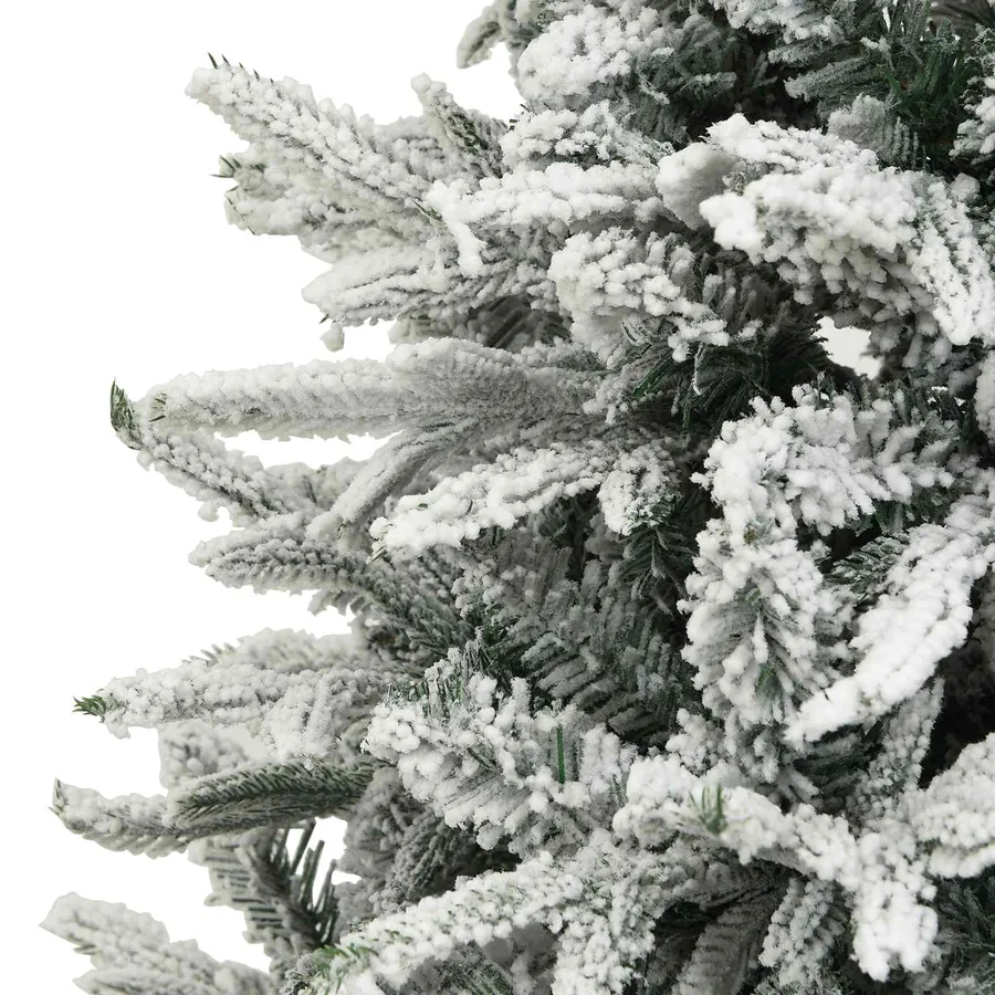 Arbre de Noël artificiel pré-éclairé avec ensemble de boules - 16