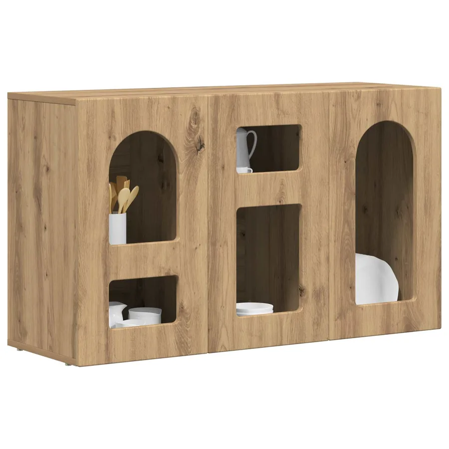 Buffet ELST Chêne artisanal 100 x 35 x 59 cm Bois d'ingénierie - 3