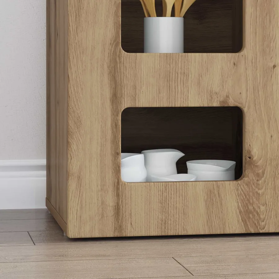Buffet ELST Chêne artisanal 100 x 35 x 59 cm Bois d'ingénierie - 5