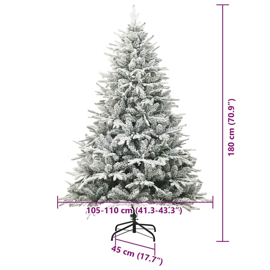 Arbre de Noël artificiel pré-éclairé avec ensemble de boules - 15