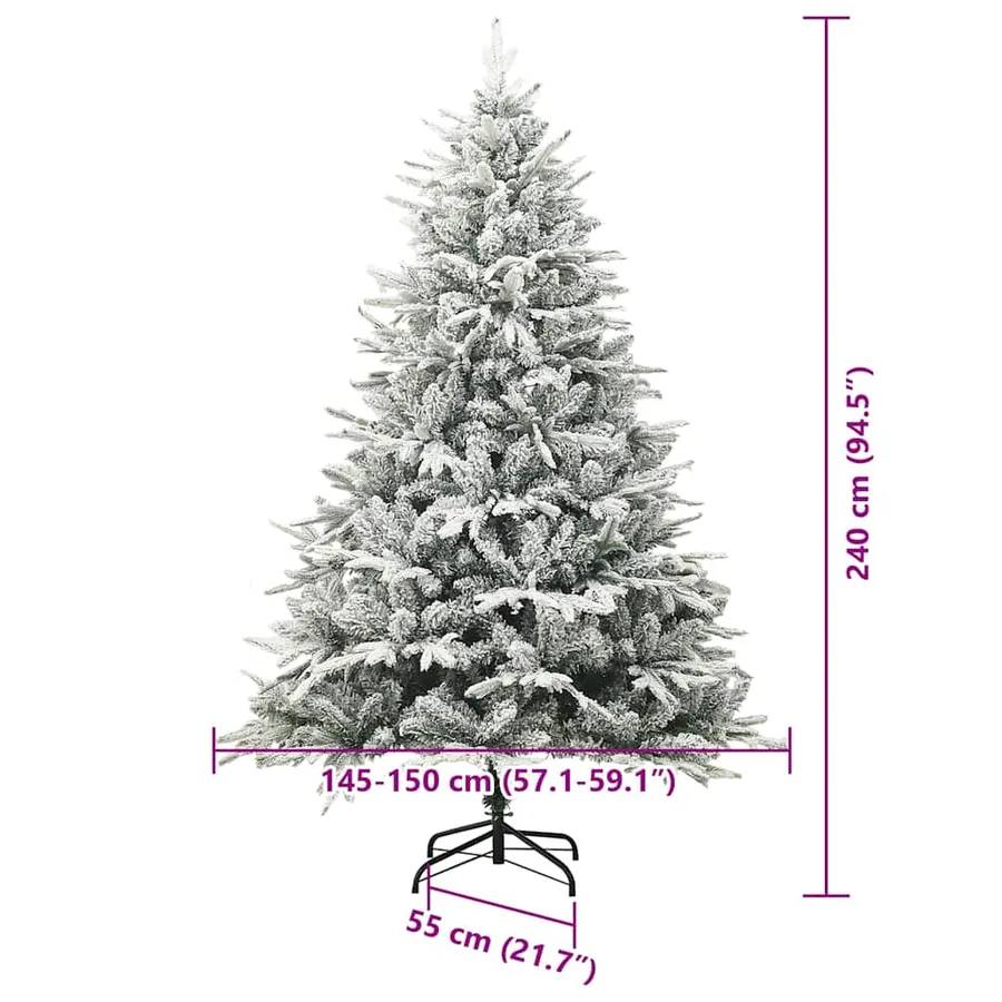 Arbre de Noël artificiel pré-éclairé avec ensemble de boules - 16