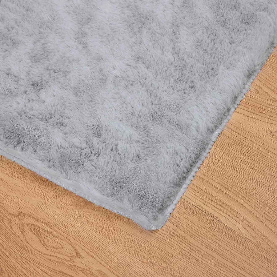 Tapis antidérapant en fausse de lapin OLITE Gris 80 x 150 cm - 7