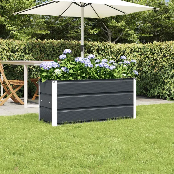 Jardinière Anthracite 100 x 40 x 45 cm Acier