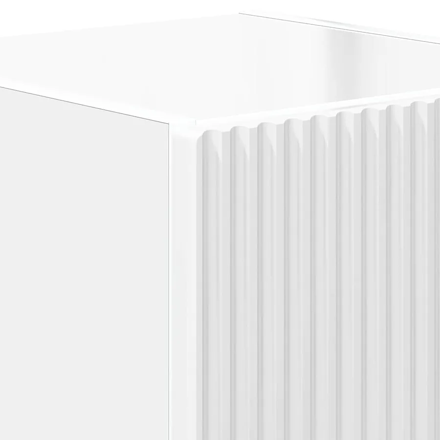 Meuble TV mural Montage mural Blanc Brillant 30 x 31 x 40 cm - 9