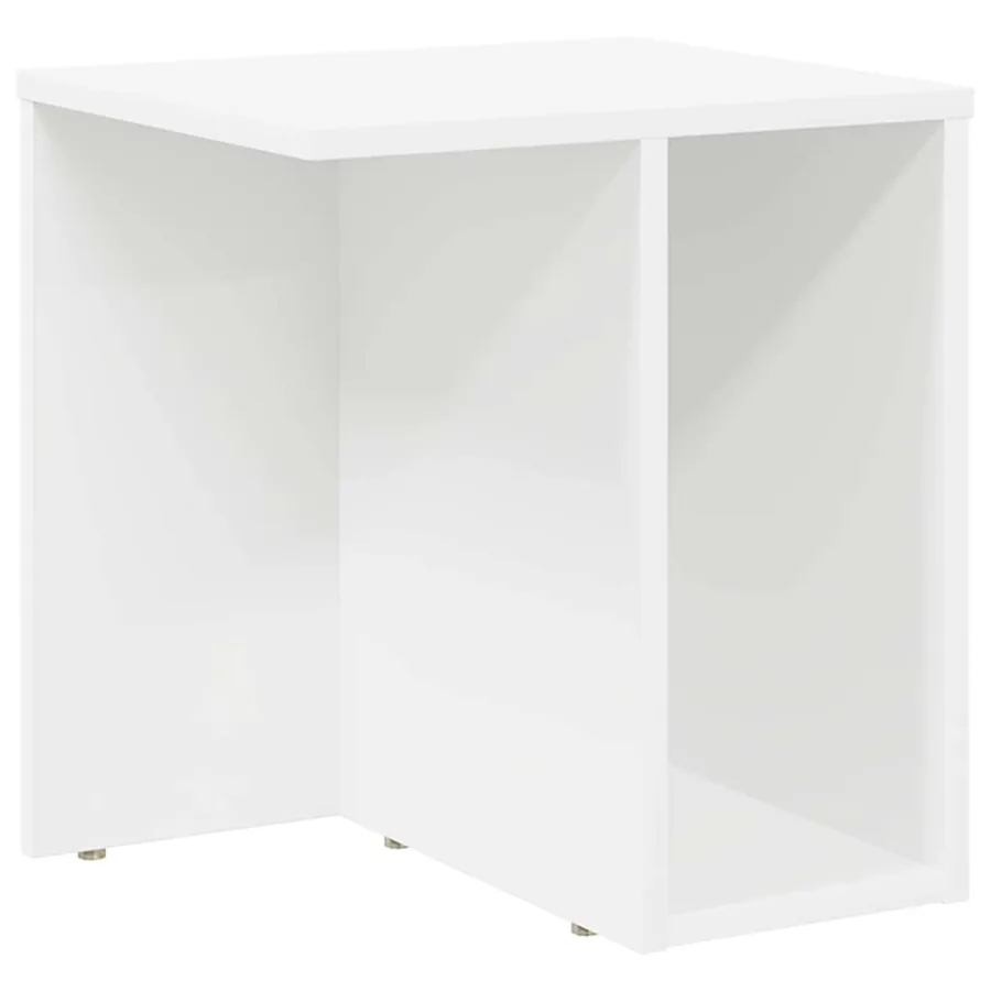 Table d'appoint 2 pcs Blanc 37 x 32 x 40 cm Bois d'ingénierie - 5