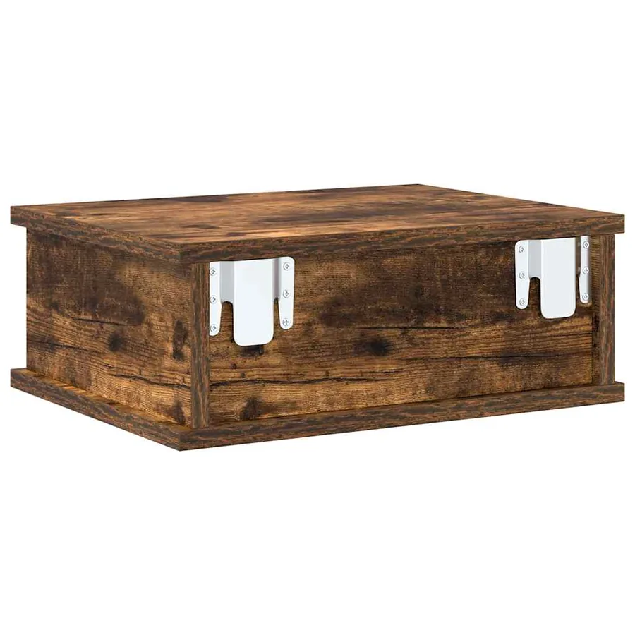 Table de chevet Chêne fumé 40 x 31 x 15 cm Bois d'ingénierie - 7
