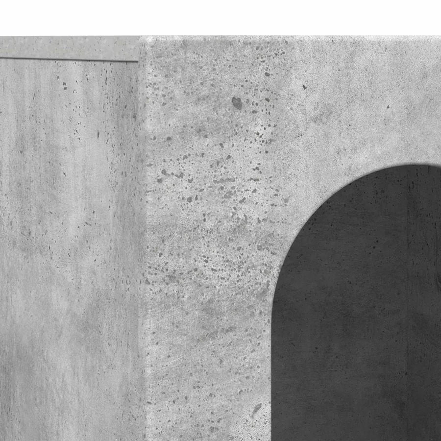 Buffet ELST Gris béton 100 x 35 x 59 cm Bois d'ingénierie - 9