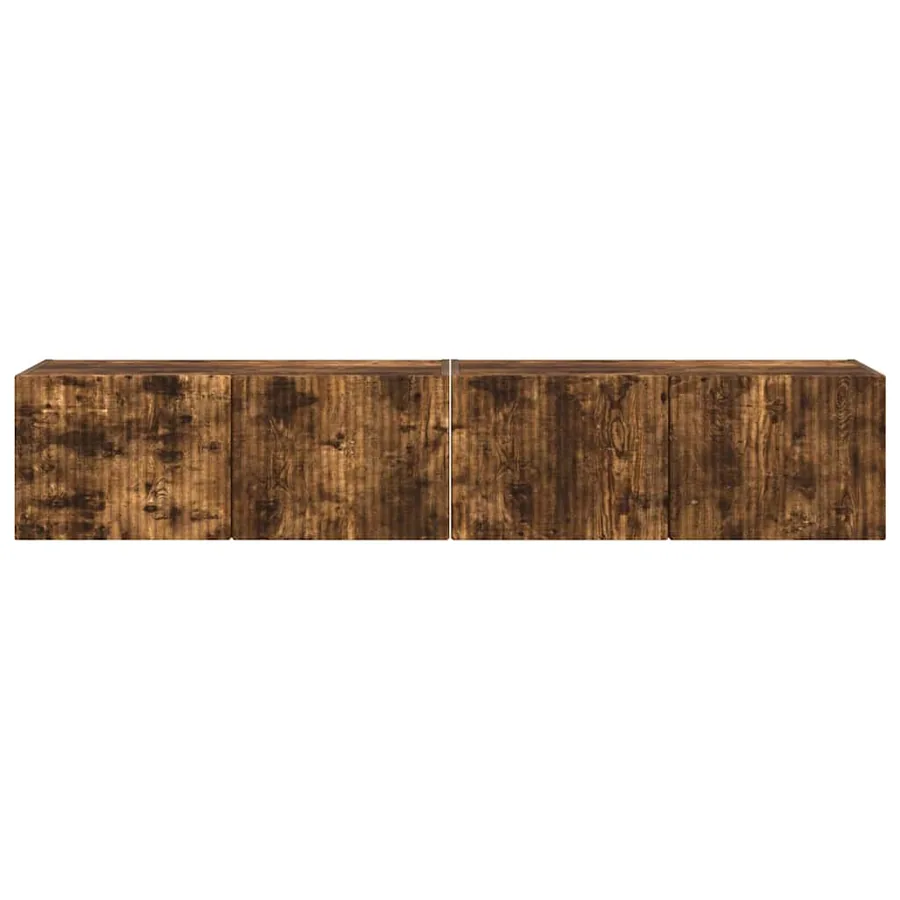 Meuble TV mural 2 pcs Chêne fumé 78,5 x 31 x 29,5 cm - 7