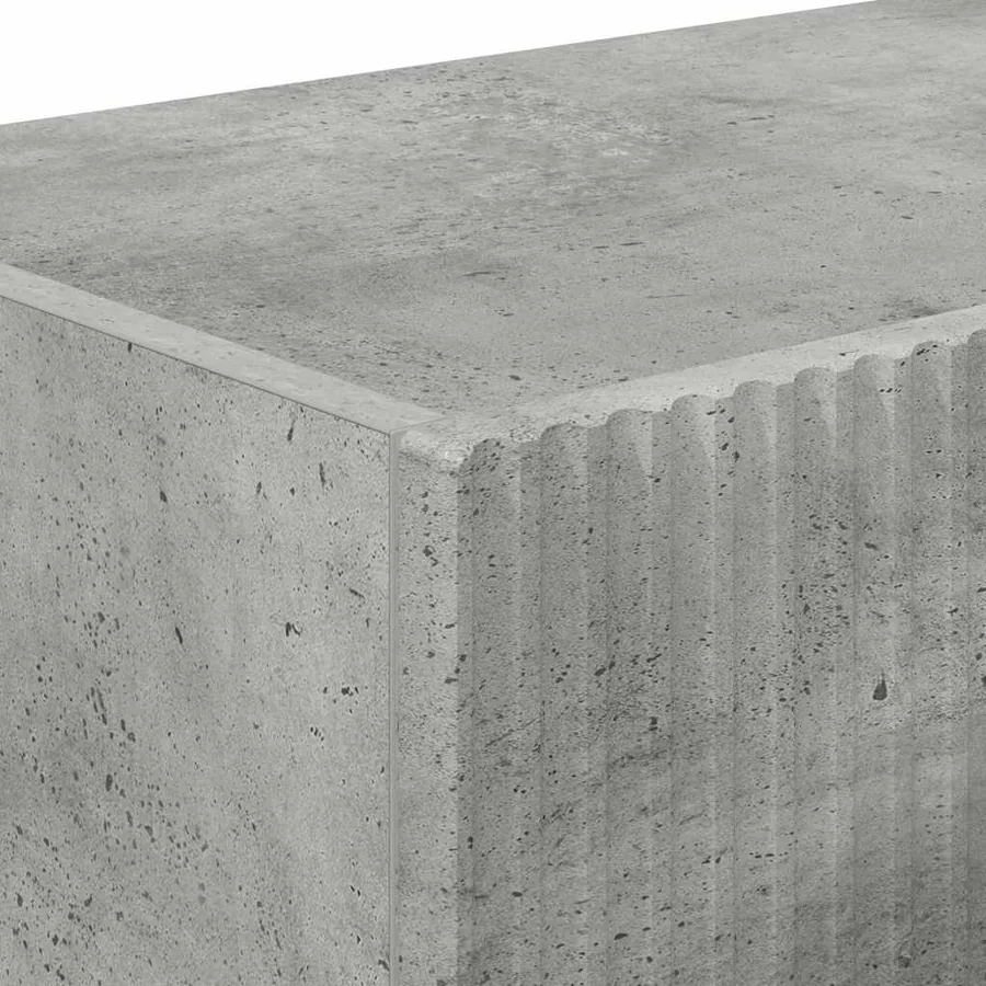 Meuble TV mural 2 pcs Béton 98 x 31 x 29,5 cm Bois d'ingénierie - 8