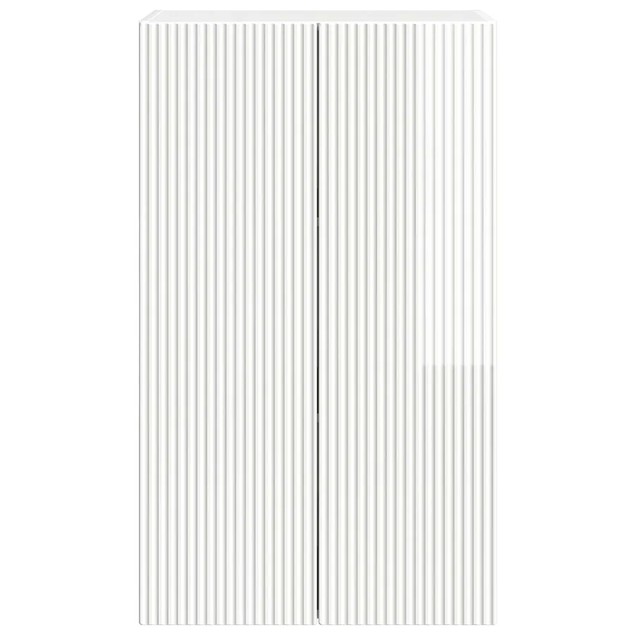 Meuble TV mural Montage mural Blanc brillant 59,5 x 31 x 100 cm - 6