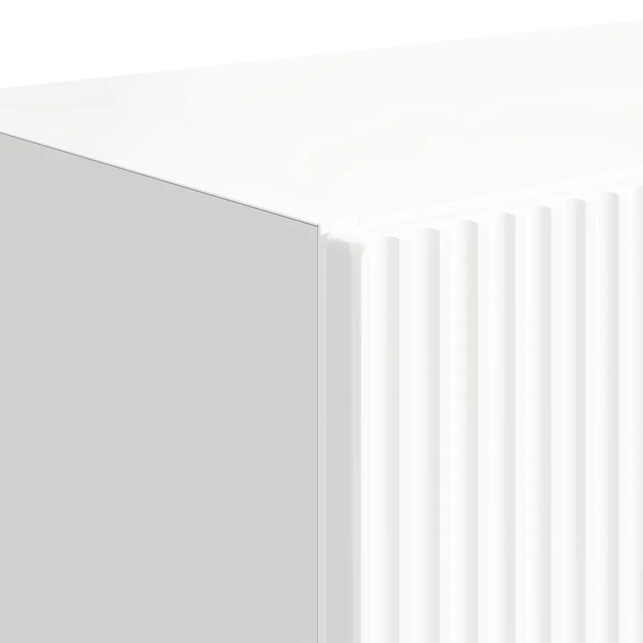 Meuble TV mural Montage mural Blanc brillant 59,5 x 31 x 100 cm - 9