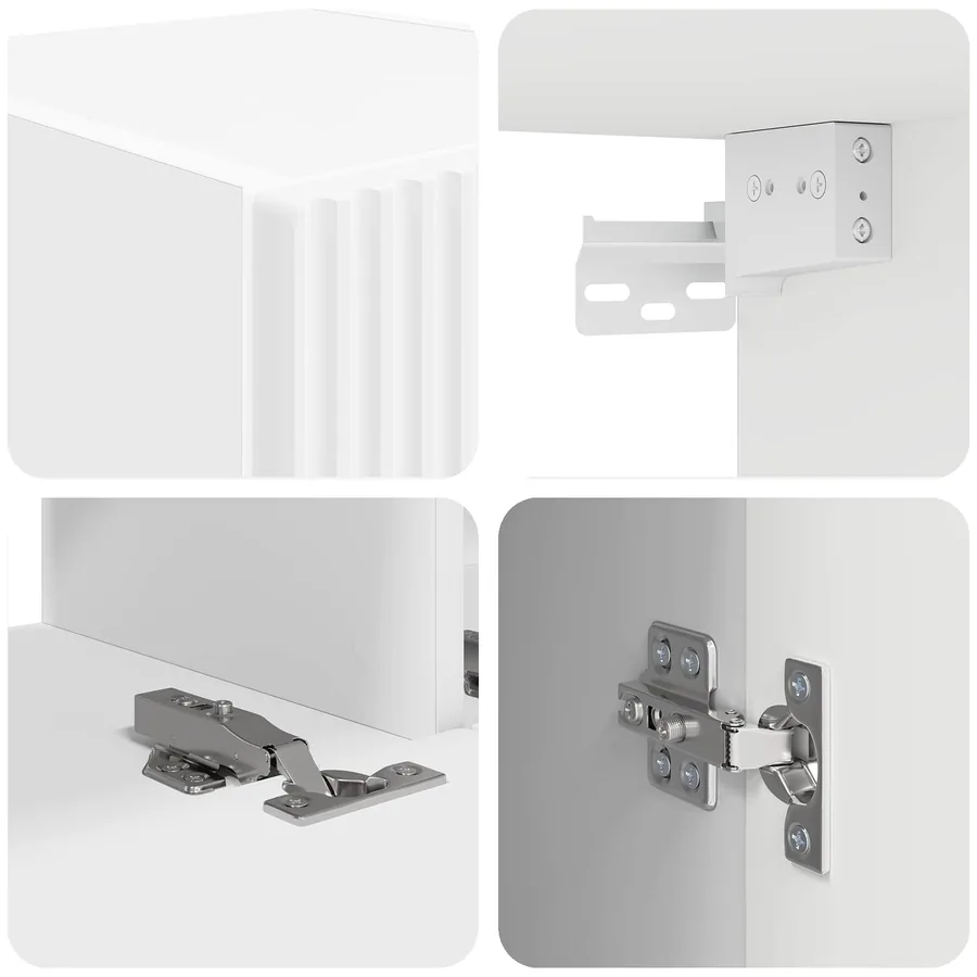 Meuble TV 8 pcs Blanc - 10