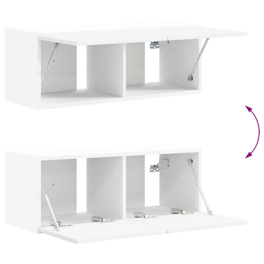 Meuble TV 8 pcs Blanc - 12