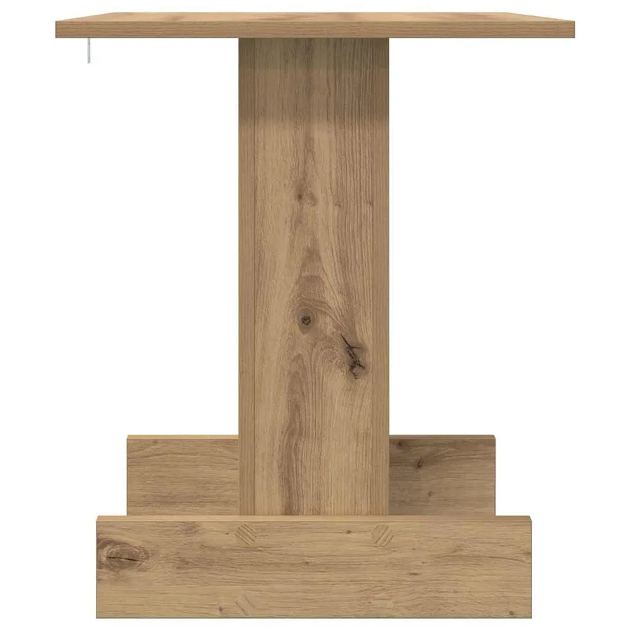 Table d'appoint Chêne artisanal 44,5 x 45 x 55 cm - 6