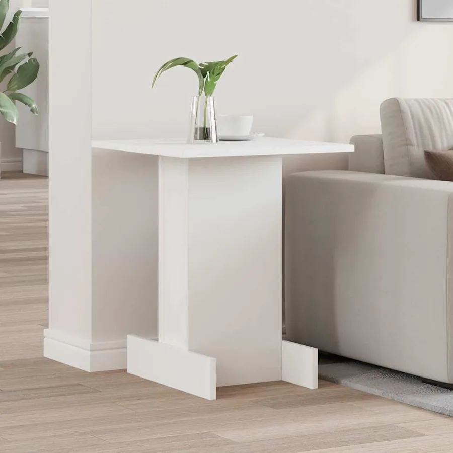 Table d'appoint Blanc 44,5 x 45 x 55 cm Bois d'ingénierie
