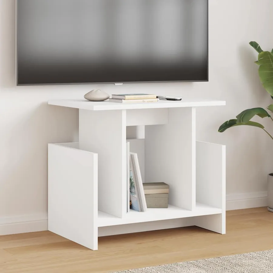 Meuble TV 2 pcs Blanc 50 x 35 x 45 cm Bois d'ingénierie