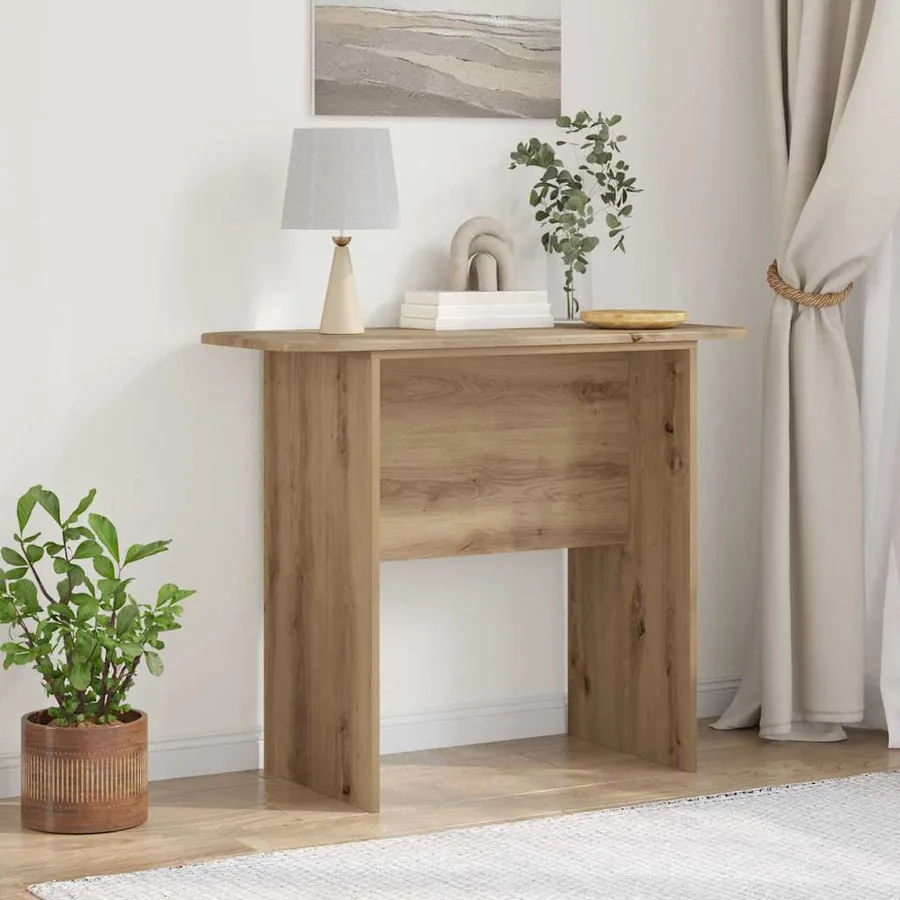 Table console Chêne artisanal 93 x 40 x 75 cm Bois d'ingénierie