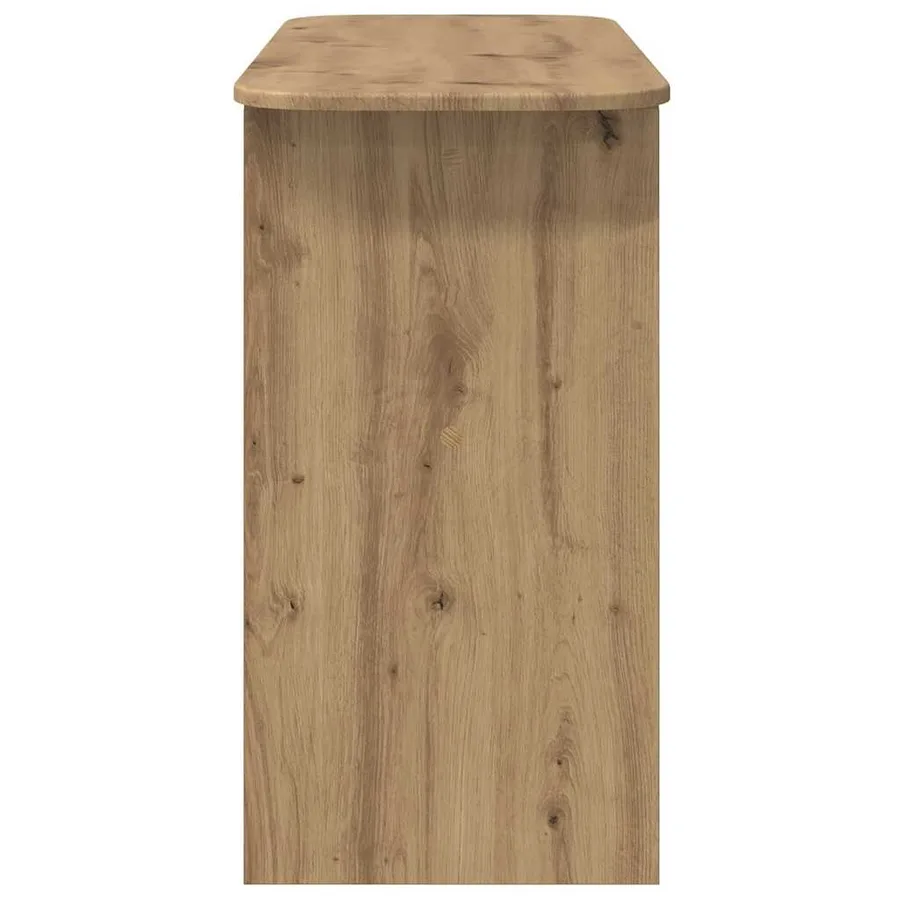Table console Chêne artisanal 93 x 40 x 75 cm Bois d'ingénierie - 6
