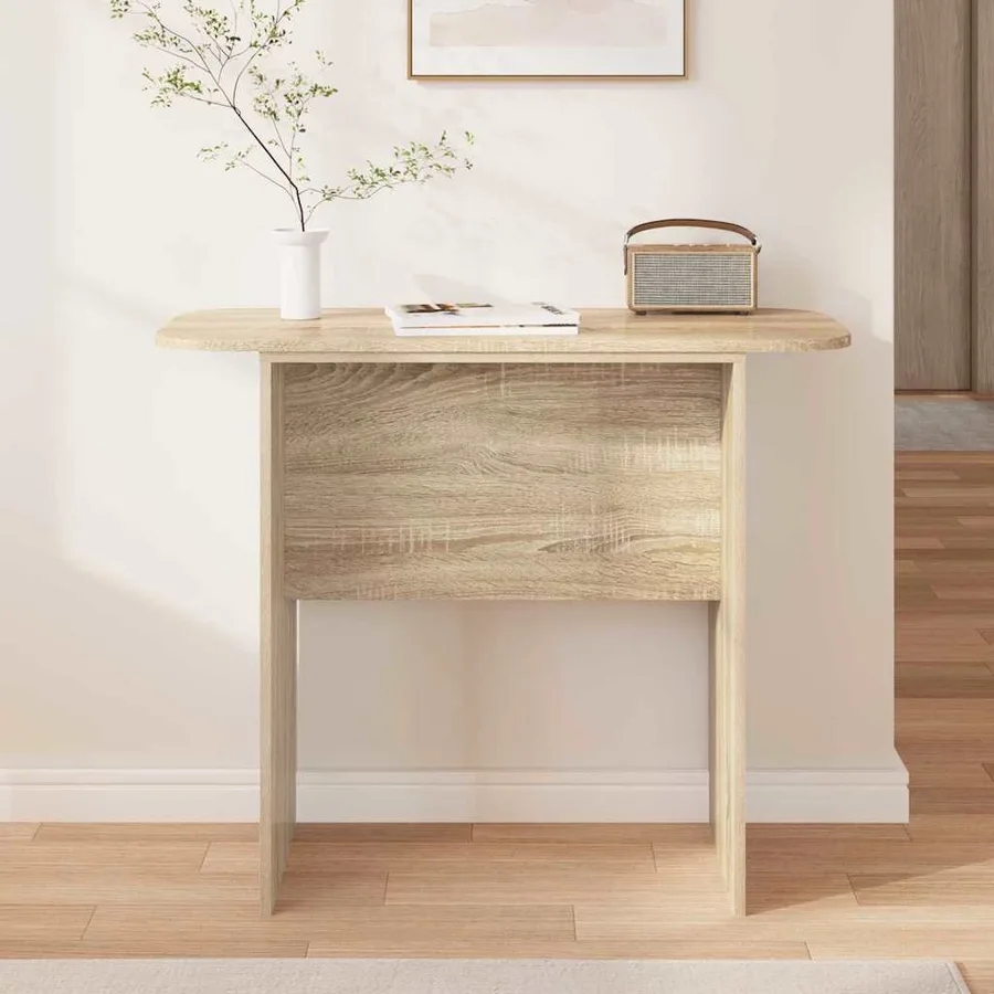 Table console Chêne Sonoma 93 x 40 x 75 cm Bois d'ingénierie - 4