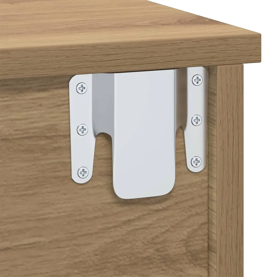 Table de chevet 2 pc Chêne artisanal 40 x 31 x 15 cm - 10